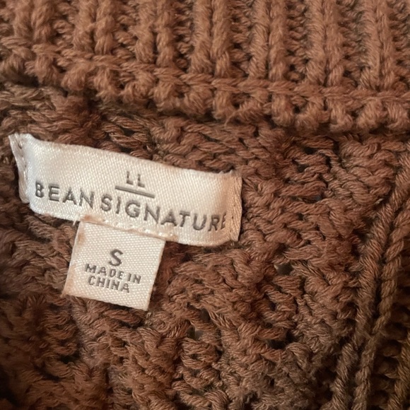 LL Bean cotton fisherman sweater - Picture 3 of 5
